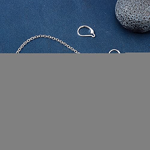 SUNNYCLUE 1 Box 30Pcs 925 Sterling Silver Plated Leverback French Earring Hooks Leverback Earwires Leverback Earring Findings for Jewellery Making Women DIY Earrings Crafts Crochet Stitch Maker Supply - Image 4
