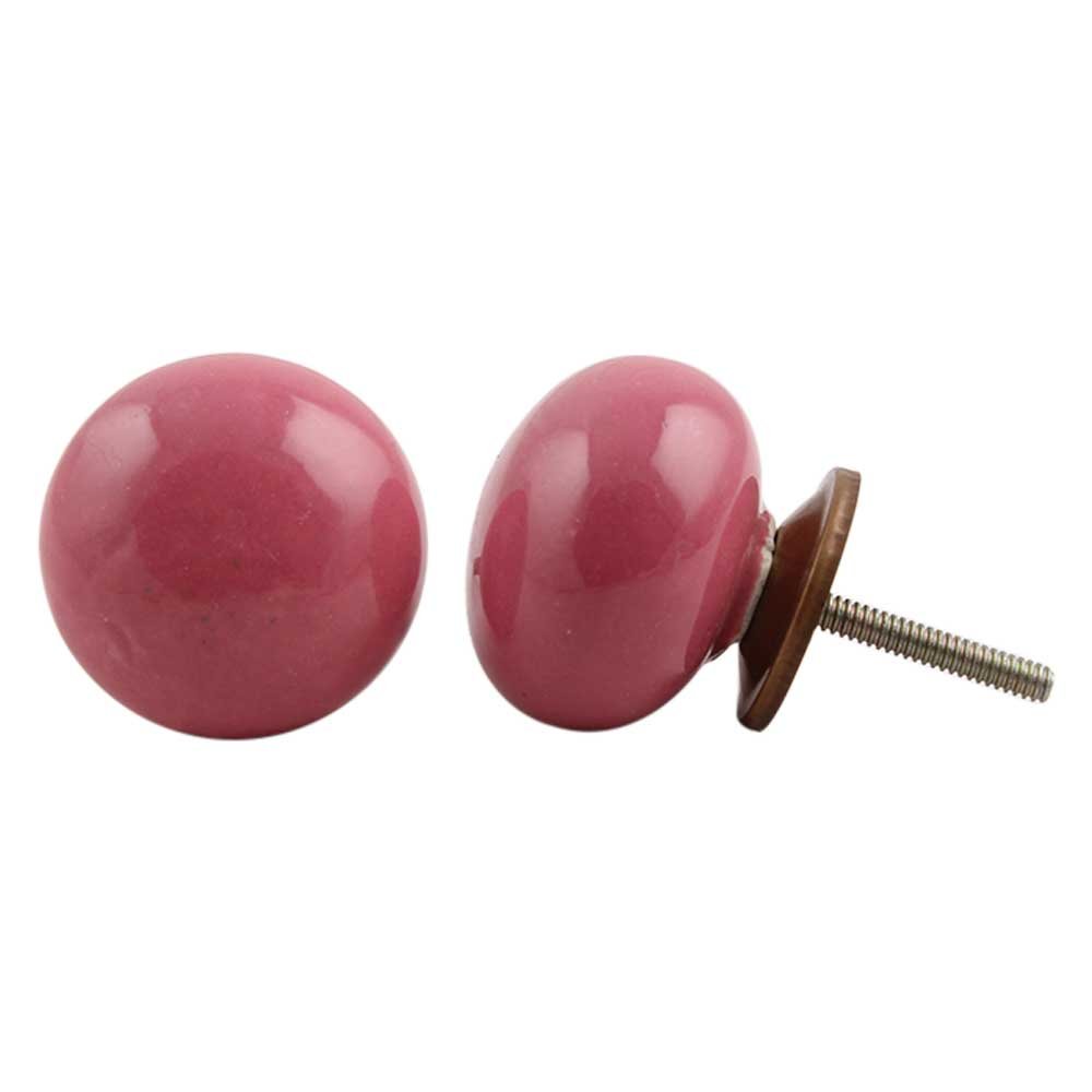 IndianShelf 8 Piece Pink Flat Solid Ceramic Drawer Knobs for Kitchen Cabinet Knobs Door Decorative Dresser Pulls Premium Artworks (B07TYF9QMR) Amazon Price History, Amazon Price Tracker