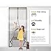 LOOCH Magnetic Screen Door with Heavy Duty Mesh Curtain and Full Frame Velcro Fits Door Size up to 34-82 Max-Black