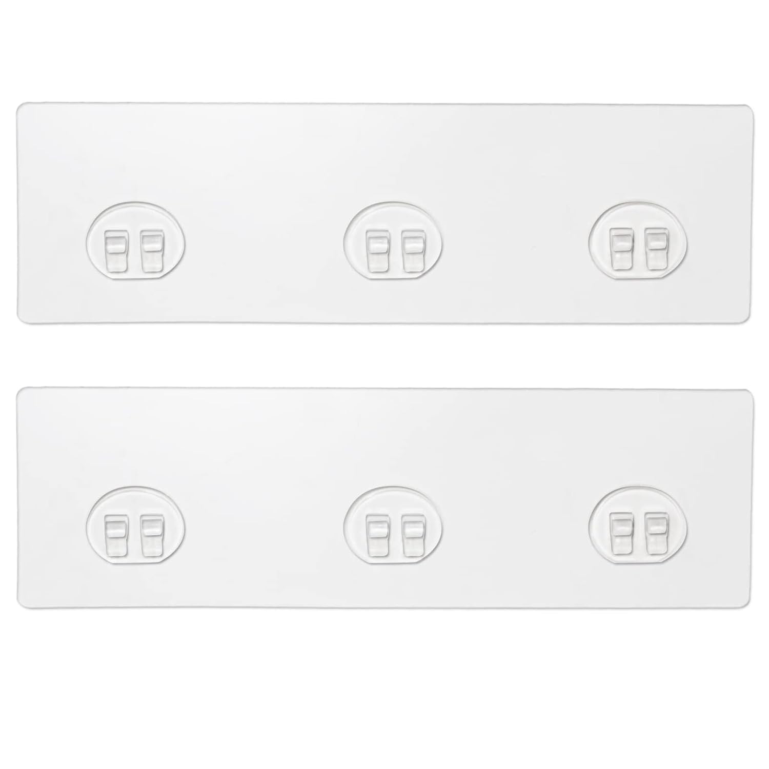 AUSAULAC 2Pack Adhesive for Replacement Strong Transparent Adhesive for Shower Caddy Sticky Pads No Drilling for Corner Shelf
