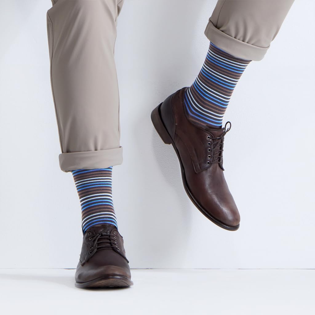 SOLIDEA Gambaletti STRIPE GAME COSMO, Colore NERO, Calze a compressione graduata 15/21 mmHg Art. 0630A0