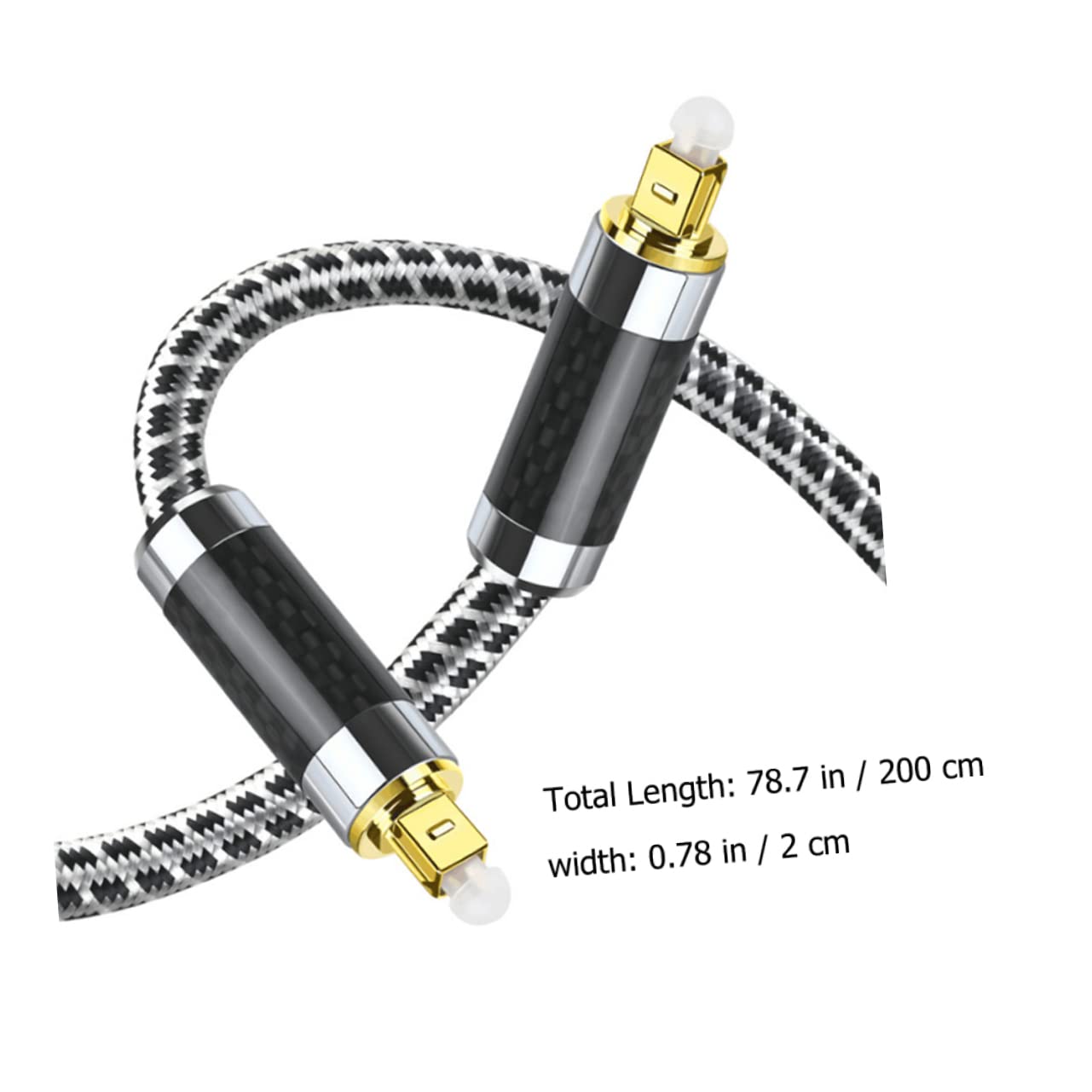 UPKOCH Cavo Audio Ottico da Metri Cavo Audio Digitale Maschio-maschio Trasmissione senza Interferenze Connettori Placcati in Oro Uso per Tv