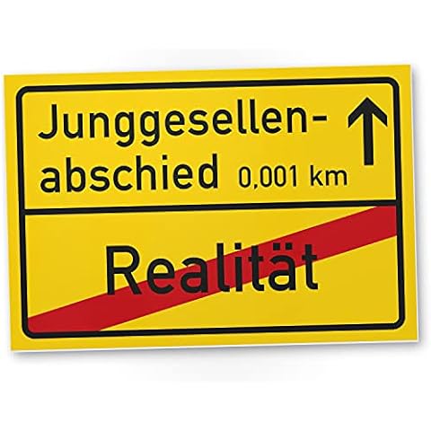 DankeDir! Junggesellenabschied Ortsschild Lustige Geschenkidee Bräutigam Cover