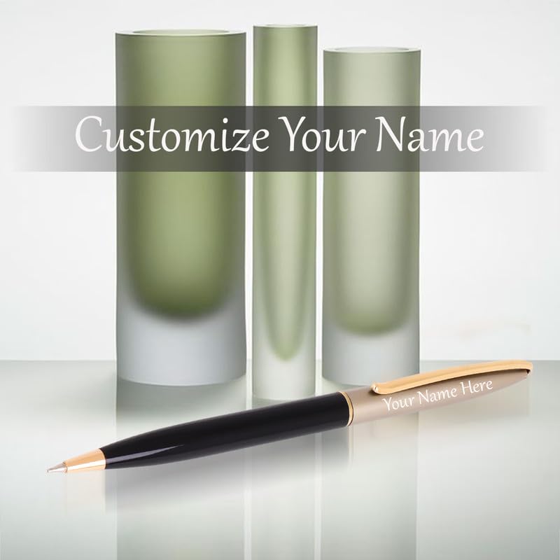 Image of Roshfort Personalized Metal Pen Free Engraving Name with Blue Ink Signature Pens Customize Print Name Gift. WhatsApp +91 9631056748