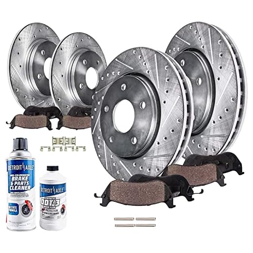 Detroit Axle - [4WD 5 Lugs] Front & Rear Brake Kit for 1999-2003 Ford F-150