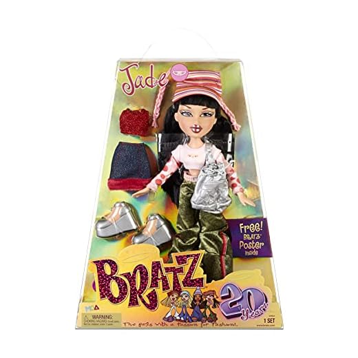 Bratz 20 Yearz Special Anniversary Edition Original Fashion Doll Jade with Accessories and Holographic Poster | Collectible Doll | For Collector Adults and Kids of All Ages