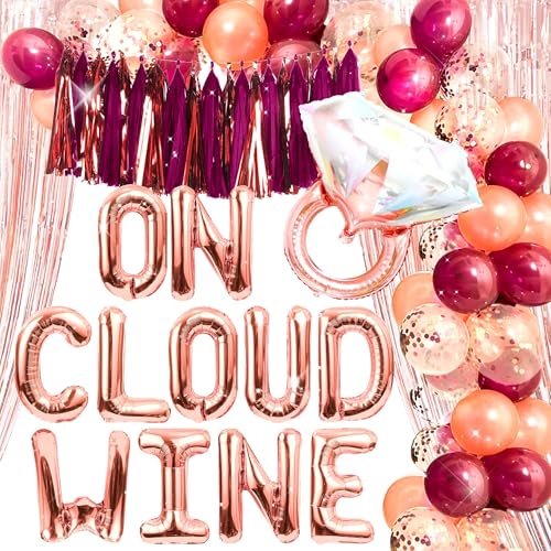 LaVenty Bride On Cloud Wine Bachelorette Party Decoration Wine Bachelorette