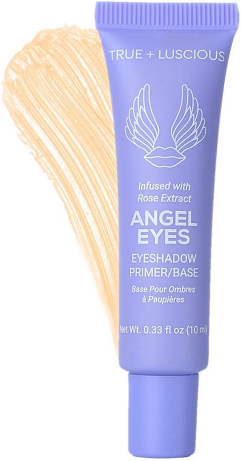 - Angel Eyes Eyeshadow Primer/Base | Hydrating Eye Primer Locks Makeup Up to 16 Hours | Vegan Paraben-Free Cruelty-Free | Rose Extracts Bentonite Clay Oily Lids Shade 0.33 oz | Medium