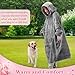 Waitu Wearable Blanket Sweatshirt Gifts for Women and Men, Super Warm and Cozy Giant Blanket Hoodie, Thick Flannel Blanket with Sleeves and Giant Pocket - Gray