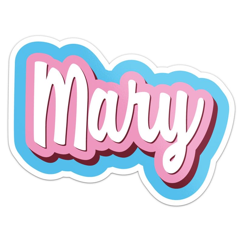 Amazon.com - Cartoon Mary Name Sticker - Waterproof Vinyl Decal
