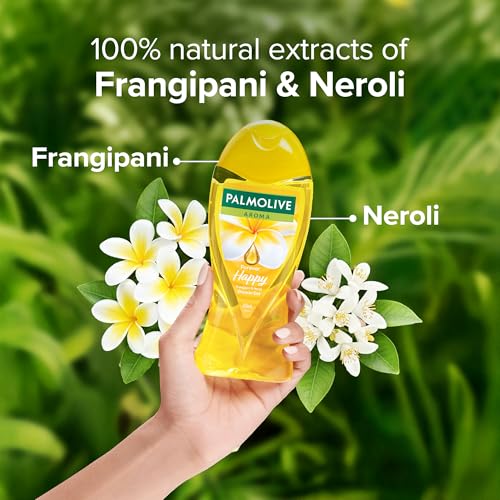 Image of Palmolive Frangipani & Neroli Aroma Forever Happy Body Wash | Mood boosting fragrance | Natural moisturization | For soft skin | No paraben & silicone, pH balanced, Body Wash 250ml
