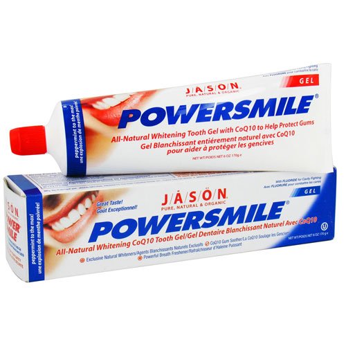 Jason Pure Natural Power Smile Coq10 Tooth Gel Toothpaste 6 Oz, 3