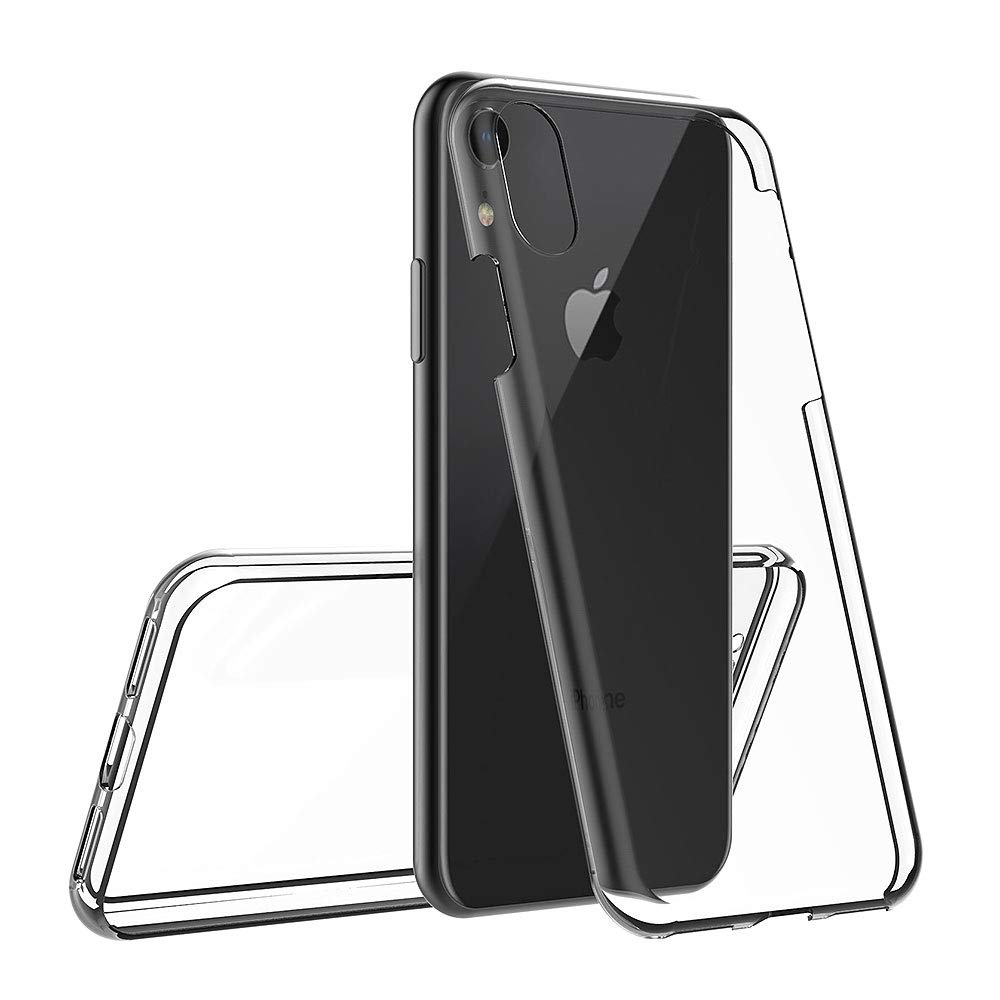 AICEK Cover iPhone XS, 360°Full Body Cover iPhone XS Silicone Case Molle di TPU Trasparente Sottile Custodia per iPhone XS (5.8 Pollici