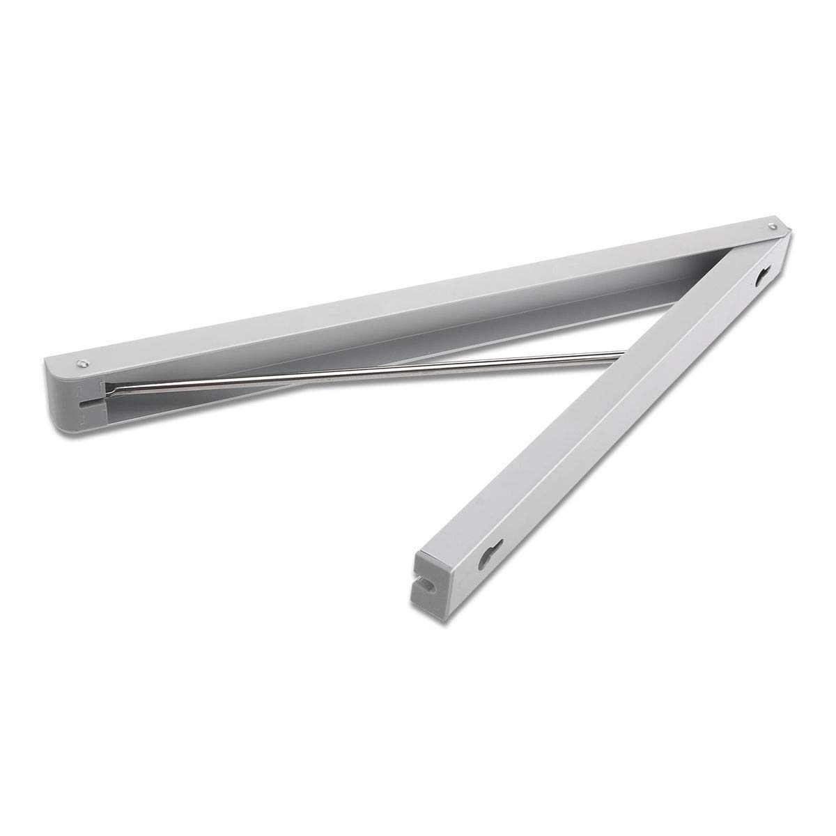 ZHCKyee Foldable Wall Mounted Clothes Hanger Garment Rack Rail Dryer Closet Storage