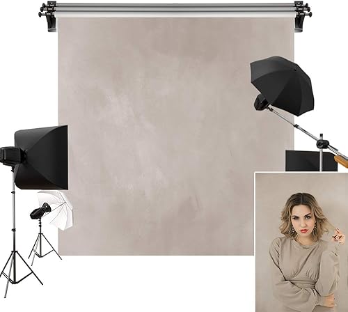 Kate Telones de fondo color caqui tintados de 6.5 x 6.5 pies, fondo neutro sólido, accesorios de fotografía, estudio de fondo impreso digital