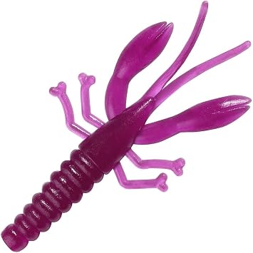 60-Piece 3Colors Jig Head Special Fishing Soft Lures, Bionic Crayfish Style Silicone Artificial Baits, Wobbler Lures, Freshwater & Saltwater Universal 2.05in/5.2cm 0.04oz/1g