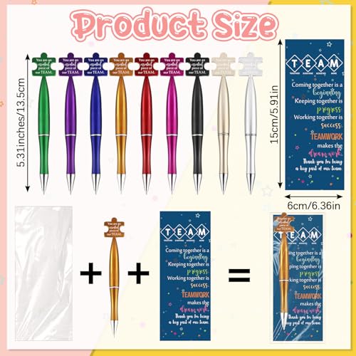 Lot de 30 stylos à bille et marque-pages de motivation Sinload