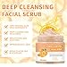 Vitamin C Face Scrub, Exfoliating Facial Wash with Retinol, Facial Scrub,Facial Exfoliating Scrub, Facial Scrubs for Women,Deep Cleansing Face Wash Cleanser for Women Men