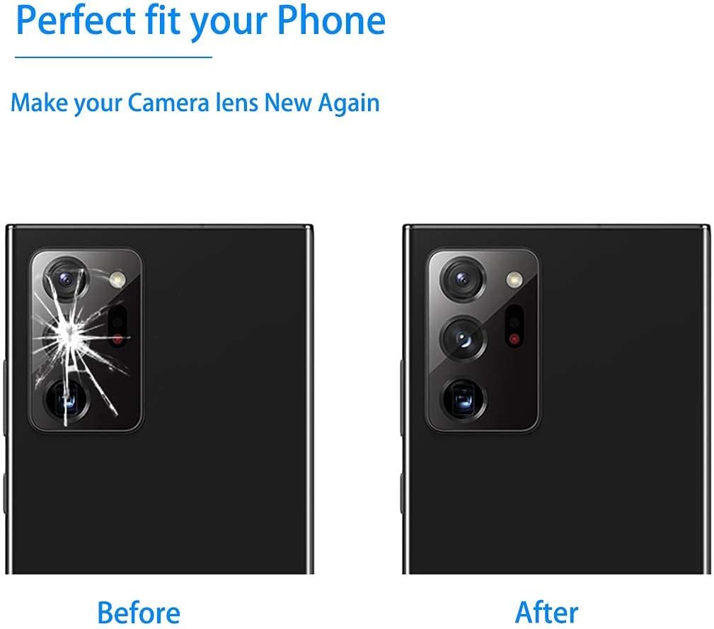 Vimour 2 Pieces OEM Rear Camera Glass Lens Replacement for Samsung Galaxy Note 20 Ultra N986U (All Carriers) with Adhesive and Repair Toolkit (Mystic Black) : Cell Phones & Accessories