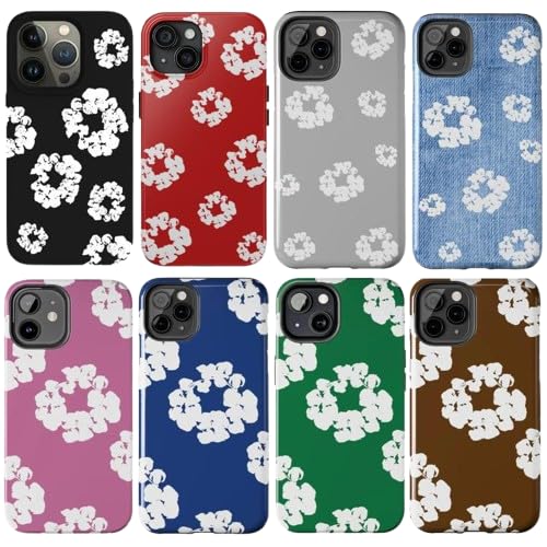 Vintage Denim T.ears Coquette Collage Phone Case for Phone 16 15 14 13 12 11 X 8, Trendy Scrapbook Aesthetic, Durable Minimalist Accessories
