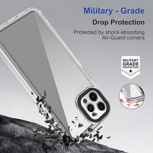amazon basics Back Case Cover for iPhone 12 Pro (TPU + PC_Transparent) 3