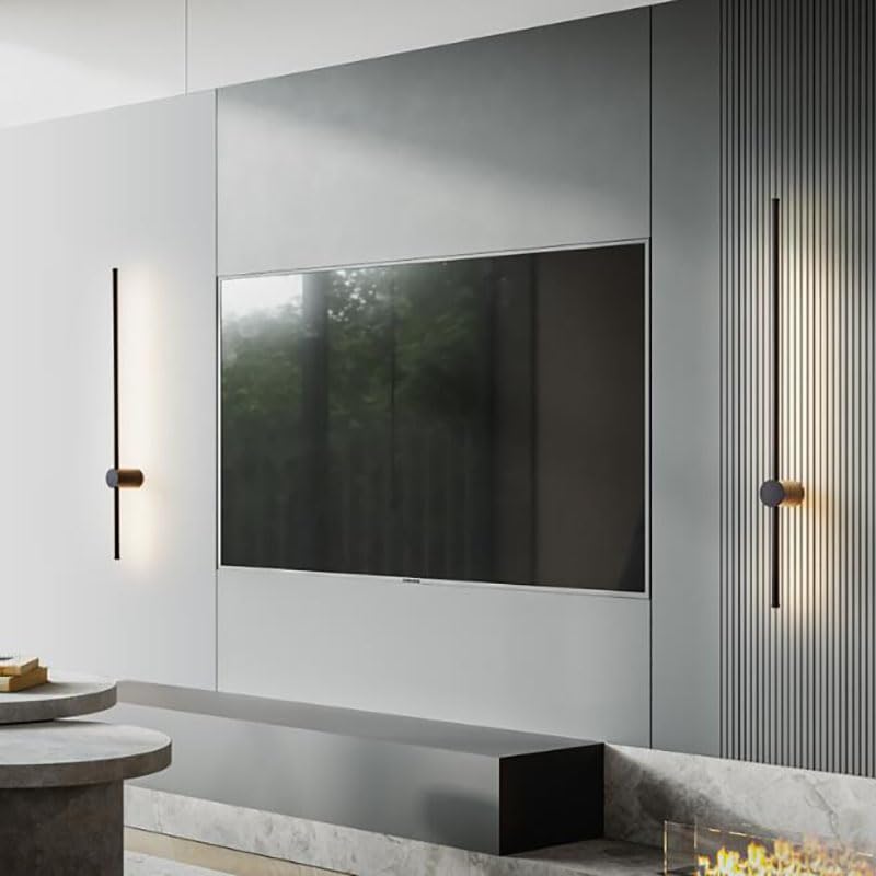Lampada da Parete Moderna a LED Color Oro per Bagno - Rotante a 350°, Finitura a Specchio Spazzolato, Luce Bianca Calda, Elegante complemento d'arredo per bagni e Altri Ambienti (1