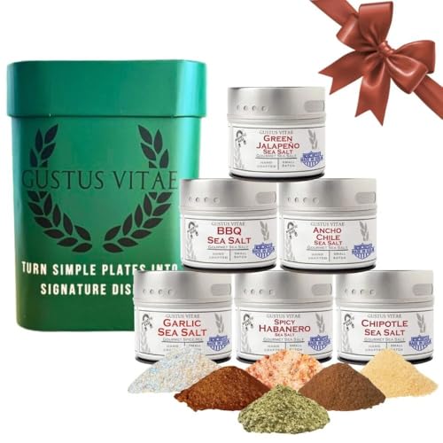 Gustus Vitae Pro Series BBQ and Grilling Sea Salts Gift Box