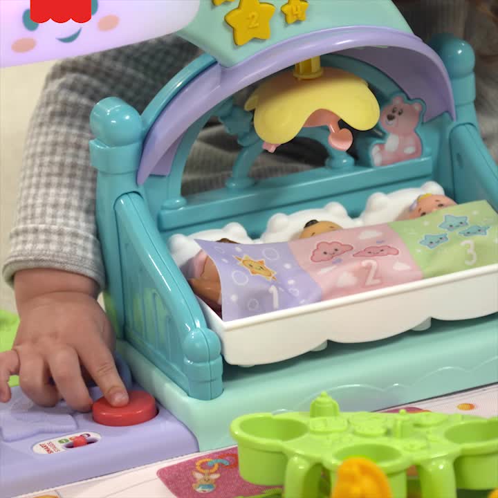 Fisher-Price Little People Crèche De Noël - Coffret Nativité Avec 12 Figurines Et Lumières