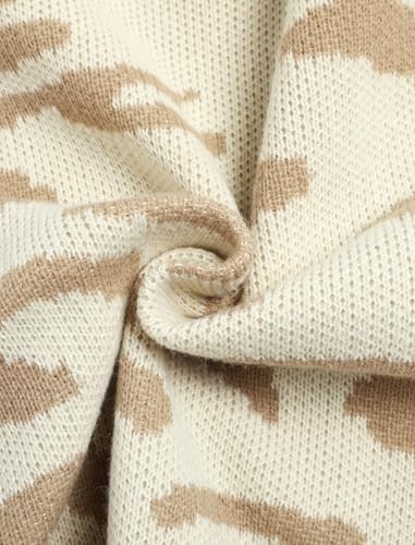 Image of ZAFUL Women's Cropped Turtleneck Sweater Lantern Sleeve Ribbed Knit Pullover Sweater Jumper