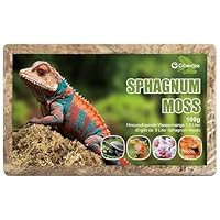 Ciberate Sphagnum Moos Terrarienmoos Ziegel für Terrarium, ideal für Reptilien Amphibien Schildkröten, Torfmoos für Orchideen und Zimmerpflanzen, 100g