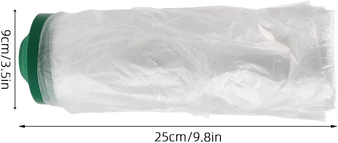 Ipetboom Waterproof Automotive Masking Film 150cm X 20m Pre-Taped Plastic Paint Covering Sheet for Car Painting and Dust Protection in Auto Body Repair