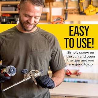 AWF PRO High Precision Spray Foam Gun for Insulating Foam Sealant, Adjustable Flow Control, Contractor-Grade Pro Applicator