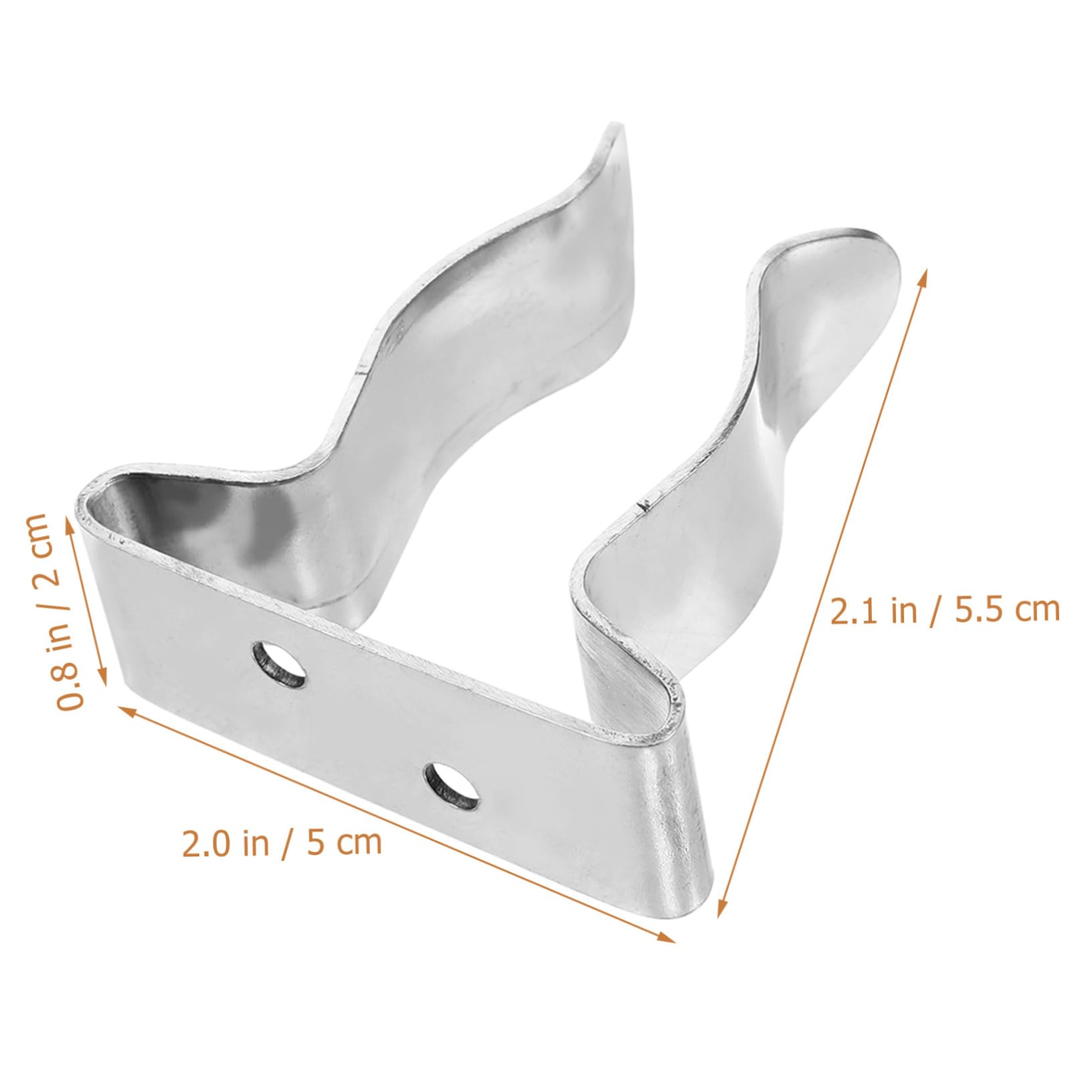 KESYOO 1set Paddle Fixing Bracket Kayak Paddle Clips Boat Accessories Kayak Accessories Boating Paddle Board Accessories Marine Boat Cleats Clips Clamps Boat Clamp Paddles Stainless 2pcs