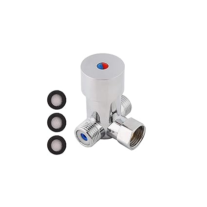 G1/2 Hot Cold Water Mixing Valve Brass Thermostatic Temperature Control Mixer Valve Kit for Automatic Touchless Sensor Faucet