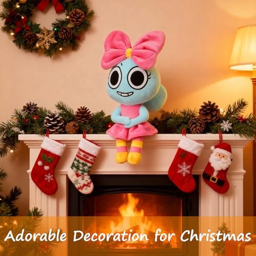 Dandy's World Plush, Dandy's World Plushies Poppy, Adorable Collectible Plush Toy Gift for Fans, Huggable Stuffed Doll for Room Decor, Birthday Party Supplies — view 4