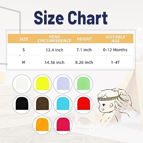 Image of Century Star Kid's Soft Slouchy Beanie Hat Toddlers Winter Cute Cuff Baggy Hip-hop Hat Boys Girls Youth Knit Skull Cap