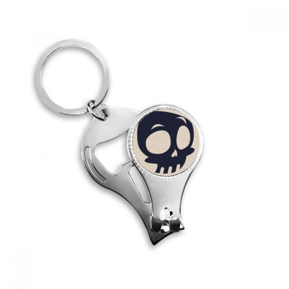 Pince à ongles Halloween squelette grand œil coupe-ongles fantaisie nail art terrifiant
