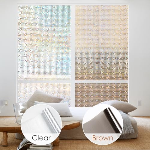 Rabbitgoo A004C-44.5-02-2 Window Privacy Film Stained Glass Window Cling thumb #6