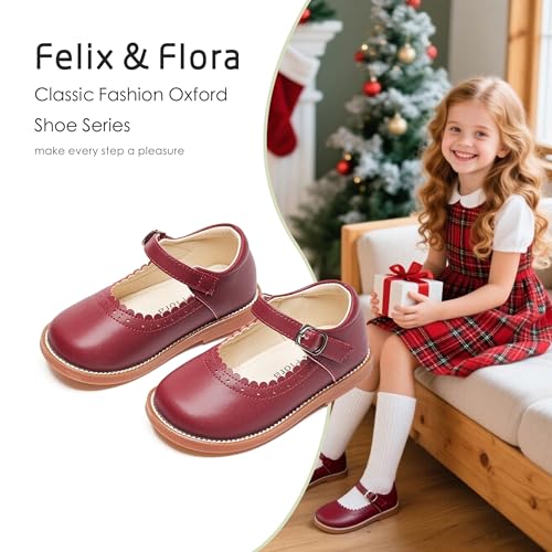 Felix & Flora Toddler Little Girl Mary Jane Dress Shoes - Ballet Flats for Easter Flower Girl Party School Shoes.2