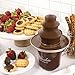 Nostalgia CFF300 8-Ounce Chocolate Fondue Fountain, Half-Pound Capacity, Easy to Assemble 3 Tiers, Perfect For Nacho Cheese, BBQ Sauce, Ranch, Liqueurs