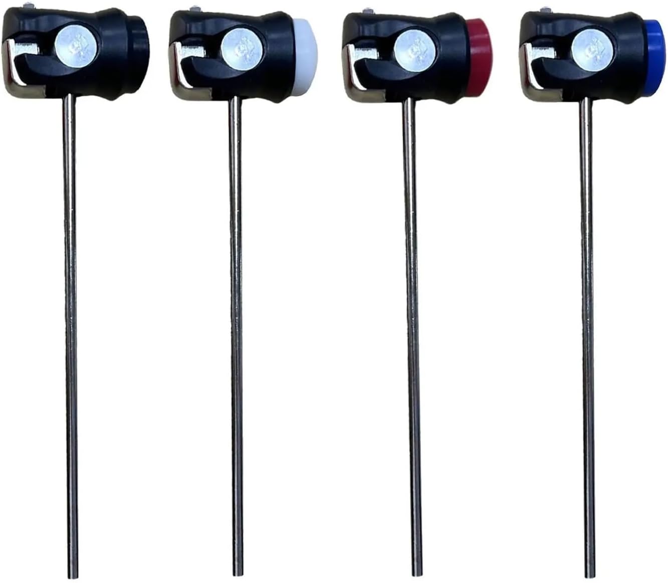 Set 4 piezas baquetas para pedal bombo batería miniatura 1