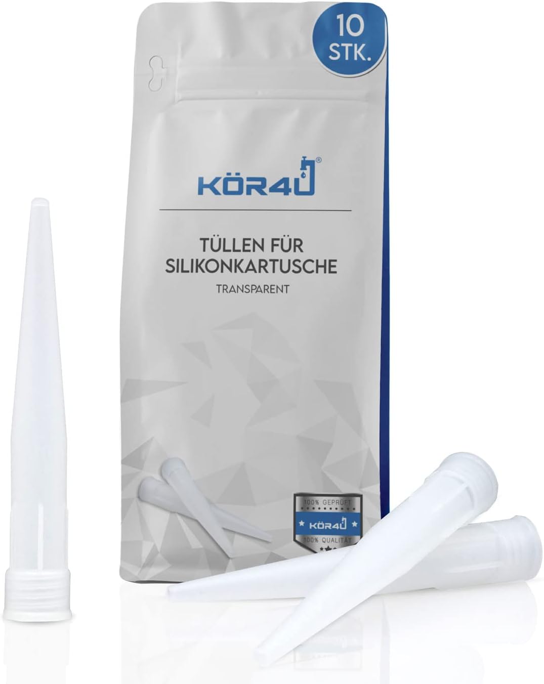 Silikon Düsen Set 100 Stück - Kartuschen Tüllen Für Dichtstoff Und Silikon