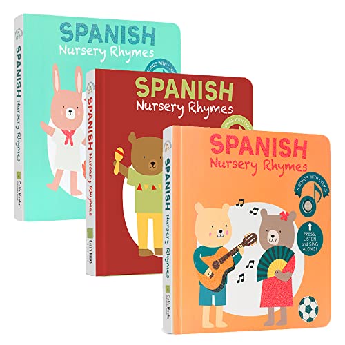 Image of Calis Books Spanish Nursery Rhymes Musical Books Bundle