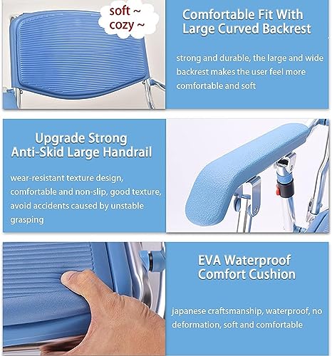 Pxkmouy Anziani/Gravidanza Sedia Multifunzione WC