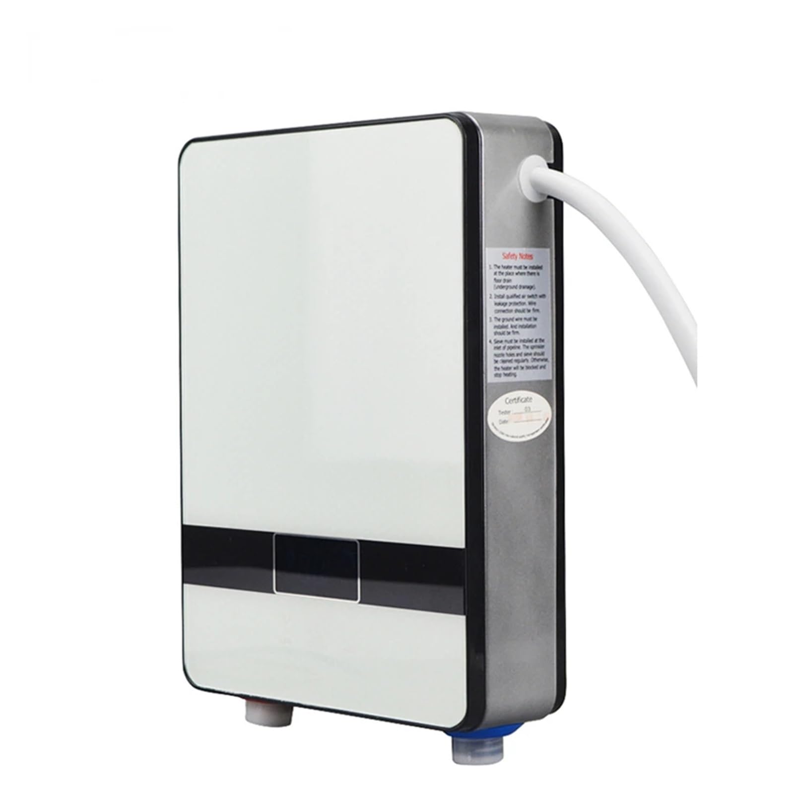 Mooilko Bw 6500W Instant Tankless Water Heater Thermostat Induction Heater Smart Touch Electric Heaters Shower Automatica Easy To Use(Bw)
