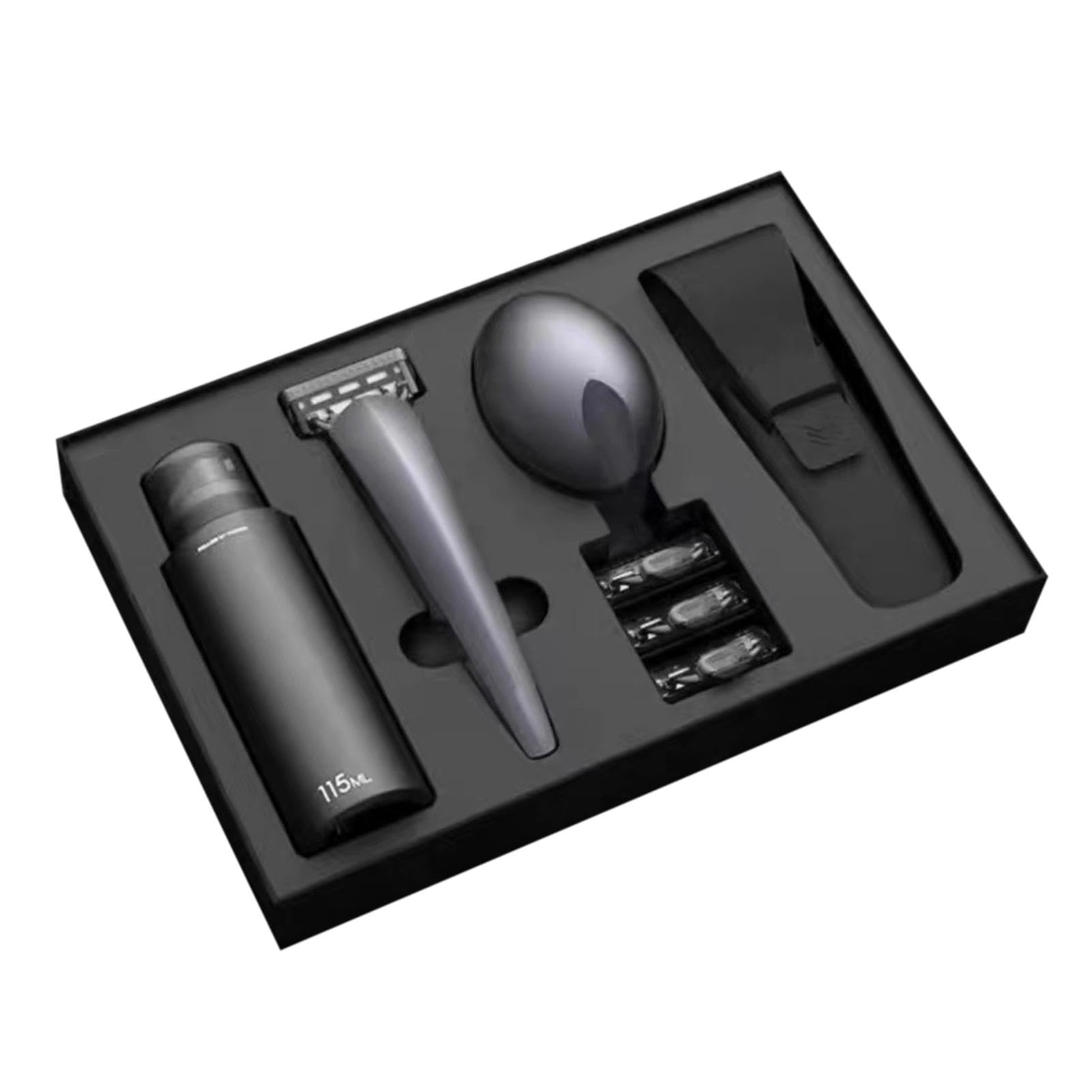 Rasoio manuale da uomo | Kit per rasatura manuale | Rasoio manuale | portatile | Rasoio manuale lavabile, set di manuali da uomo, rasoio manuale da viaggio, set da barba portatile da uomo,