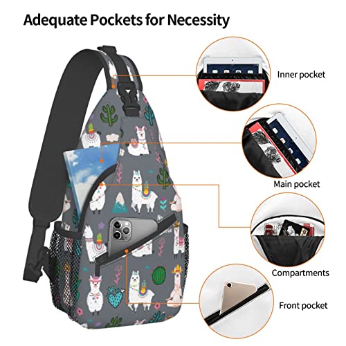Image of Sling Backpack For Men Hiking Daypack Crossbody Shoulder Bag Travel Chest Pack | Hiking