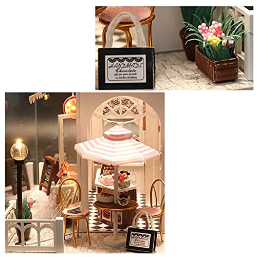 DIY-Miniatur-Puppenhaus-Modellbausatz, Gewächshaus Mit Staubschutz, Möbeln Und Led-Licht, Mini-Raum-Bastelsets Für… – Bild 5