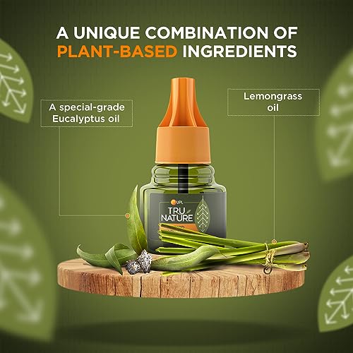 Image of Tru Nature Herbal Mosquito Repellent Liquid Refill 45 ML - Pack of 10 | Fit for All Machines | Paediatrician Certified | Effective for 45 Nights | Plant Based | Chemical Free