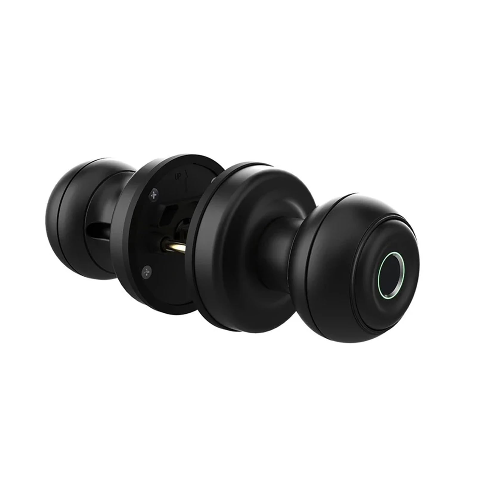 JVDDI Smart Door Handle, Fingerprint Lock for Smart Door Knobs Keyless Entry Biometric Type-C and Mechanical Key Unlock(Nero)